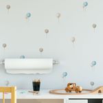 Kit Adesivos de Parede Balões Aquarela Tons Pastéis