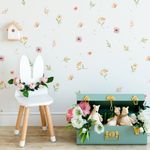 Kit Adesivos de Parede Aquarela Floral 