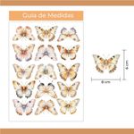 Kit Adesivos de Parede Aquarela Borboletas Mágicas