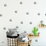 Kit Adesivos de Parede Bolas de Futebol Quarto de Craque