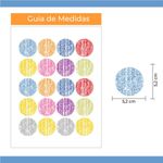 Kit Adesivos de Parede Bolinhas Coloridas Confete Alegre