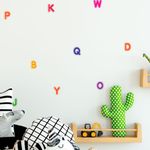 Kit Adesivos de Parede Infantil Abecedário Educativo Lúdico