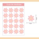 Kit Adesivos de Parede Margaridas Boho - Estampa Exclusiva