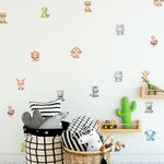 Kit Adesivos de Parede Safari Baby Bichinhos da Selva