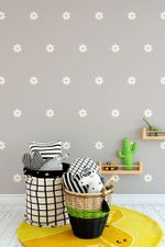 Kit Adesivos de Parede Margaridas Delicadas para Decoração