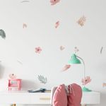 Kit Adesivos de Parede Aquarela Boho Jardim de Cristais