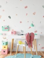 Kit Adesivos de Parede Aquarela Boho Jardim de Cristais