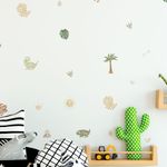 Kit Adesivos de Parede Infantil Dinossauros Baby Aquarela Coloridos