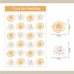 Kit Adesivos de Parede Flores do Campo Brancas e Amarelas Aquarela