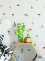 Kit Adesivos de Parede Animais da Floresta Aquarela Baby