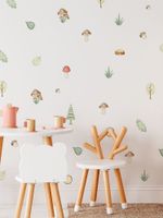 Kit Adesivos de Parede Natureza e Floresta Aquarela - Versão II