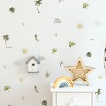 Kit Adesivos de Parede Botânico Aquarela Folhagens e Ramos
