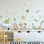 Adesivo de Parede Infantil Dinossauros Baby Aquarela