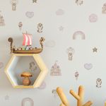 Kit Adesivos de Parede Infantil Mundo Encantado Aquarela