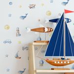Kit Adesivos de Parede Infantil Coleção Diversão Aquarela Meninos