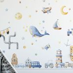 Adesivo de Parede Infantil Estilo Aquarela Little Boy