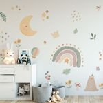 Adesivo de Parede Infantil Boho Aquarela Toque Delicado