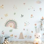 Adesivo de Parede Infantil Boho Aquarela Toque Delicado