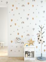 Kit Adesivos de Parede Infantil Meninos Aquarela - Coleção Prime