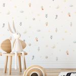 Kit Adesivos de Parede Infantil Galáxia Astronautas Baby Aquarela