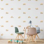 Kit Adesivos de Parede Infantil Aquarela Construção e Máquinas