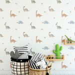 Kit Adesivos de Parede Infantil Aquarela Dinossauros Baby