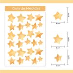 Kit Adesivos de Parede Infantil Estrelas Aquarela Mágicas