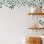 Adesivo de Parede Folhagem de Eucalipto Boho Chic Natureza