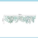Adesivo de Parede Folhagem de Eucalipto Boho Chic Natureza