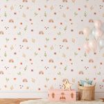 Kit Adesivos de Parede Infantil Boho Chic Estilo Aquarela
