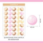 Kit Adesivos de Parede Infantil Bolinhas Tons Pastéis Aquarela