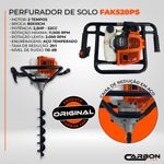 Perfurador de Solo 52cc Broca 80x10cm FAK520PS