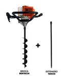 Perfurador de Solo com broca 80x10cm + Ext 100cm