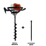 Perfurador de Solo com broca 80x10cm + Ext 60cm
