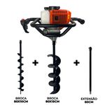 Perfurador de Solo com 2 brocas (10 e 15cm) + Ext 60cm