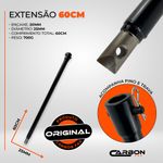 	Extensão Carbon Fak 60cm para Perfurador de Solo