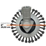 Escova Circular de Aço para Roçadeira Carbon Fak