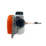 Ponteira Motopoda para Roçadeira Tubo 28mm Eixo Quadrado