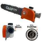 Ponteira Motopoda para Roçadeira 28mm 9 Estrias