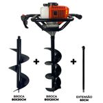 Perfurador de Solo com 2 brocas (20 e 30cm) + Ext 60cm