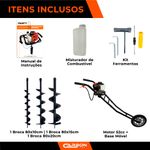 Perfurador de Solo com Base Móvel  com 3 brocas (10 - 15 e 20)