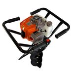 Perfurador de Solo Duplo com 3 brocas (10-15 e 20cm) + 2 Ext 100cm