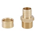 Pex Água Conector Macho Fixo 16mmx1/2