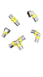 Pex Gás União 16x16mm Kit 5 unidades