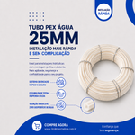 Pex Água Tubo 25mmx50m Br