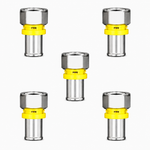 Pex Gás Conector Fêmea 16mmx1/2 Kit 5 unidades