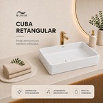 Cuba Retangular 505x405x105 Branca