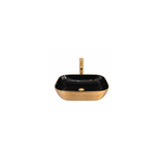 Cuba Oval 460x330x140 Preto/Gold Importado
