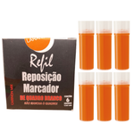 Refil Recarga para Pincel Marcador Quadro Branco 6 unidades