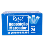Refil Recarga para Pincel Marcador Quadro Branco 24 unidades